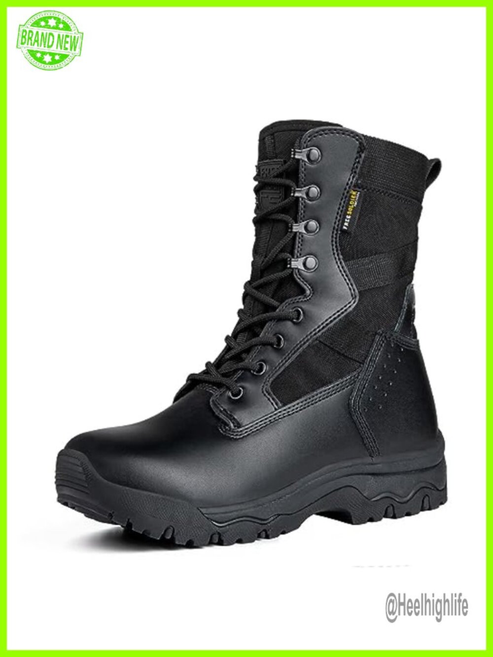 Women's Tactical Combat Boots 8 Inch Suede Leather Lightweight Work Hiking